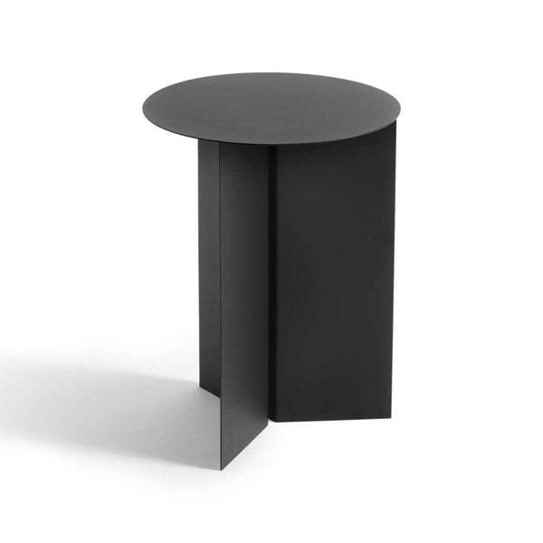 Slit Table, Round, Wood, High